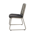 **Technische titel in het Nederlands: Ergonomische stoel met metalen frame en stoffen zitting**