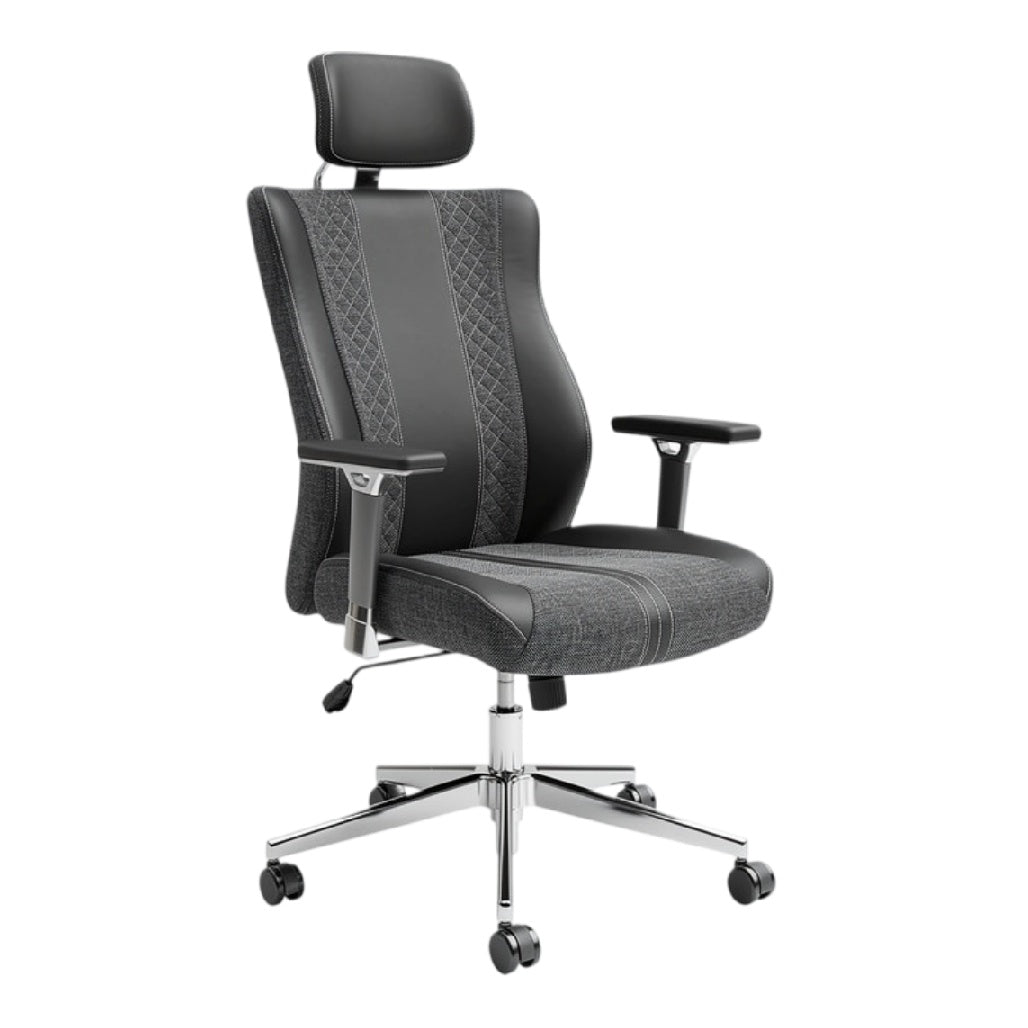 **Ergonomische Bureaustoel met Verstelbare Rugleuning en Armleuningen**
